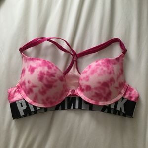 Victoria's secret pink tie dye bra